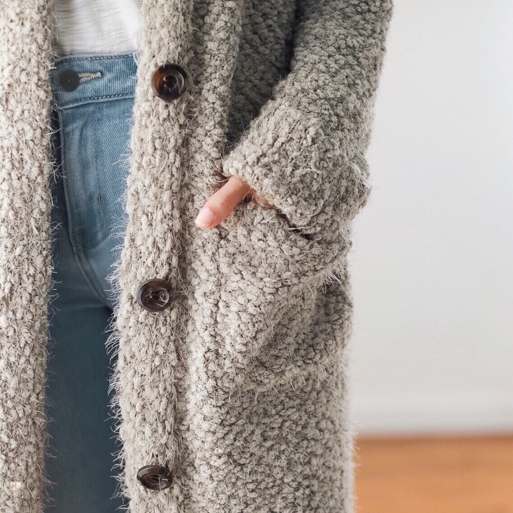 Tribeca Soft Fuzzy Cardigan Sweater - Picture 3 of 8